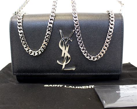 yves saint laurent black purse|yves saint laurent chain bag.